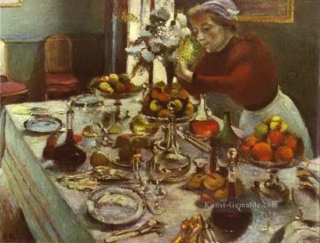 Impressionismus Stillleben Werke - Dinner Table 1897 Henri Matisse impressionistisches Stillleben